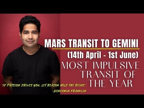 Mars transit to Gemini (14th April-1st June, 2021) - Most explosive transit of 2021 -DKSCORE