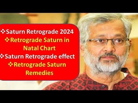Saturn Retrograde 2024 | Saturn Retrograde June 2024 | Retrograde Saturn Remedies in Natal Chart -DKSCORE