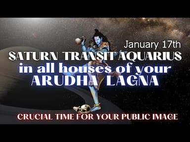 Navigating Saturn s Transit in Aquarius from an Arudha Lagna Perspective -DKSCORE