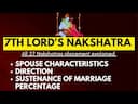 Decoding Marriage Through the 7th Lord Nakshatra -DKSCORE Decoding Marriage Through the 7th Lord Nakshatra -DKSCORE