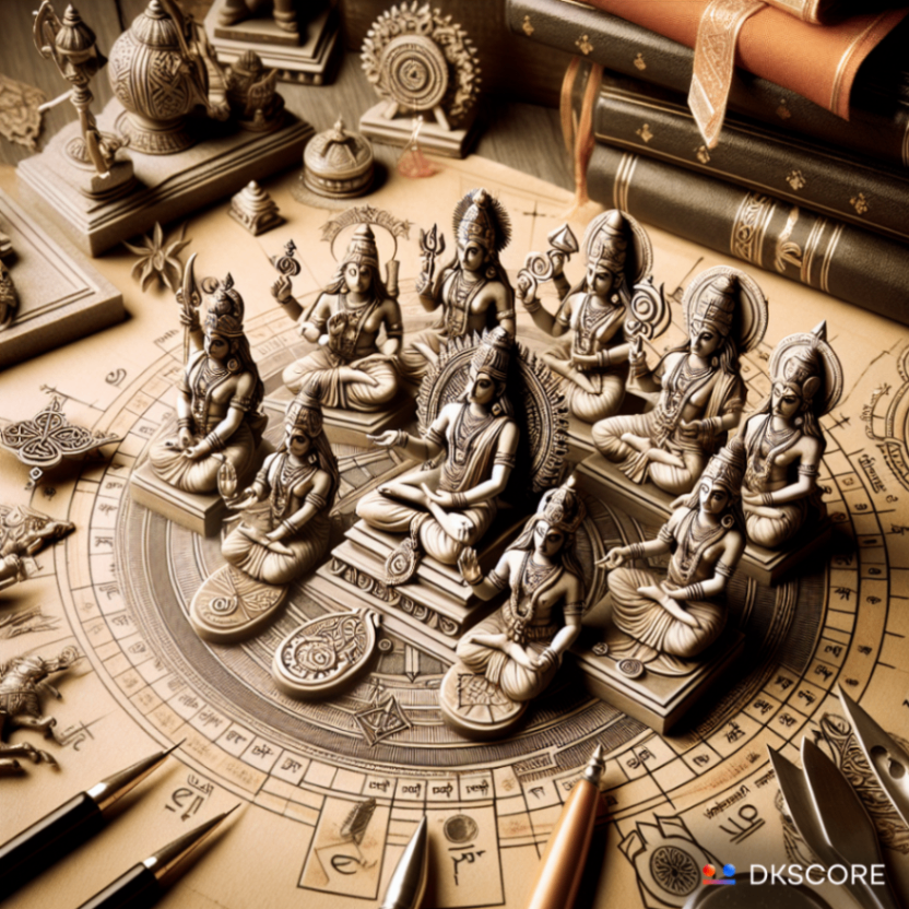 Navagraha Stotram : The Cosmic Influencers in Vedic Astrology and Their Divine Worship -DKSCORE Navagraha Stotram : The Cosmic Influencers in Vedic Astrology and Their Divine Worship -DKSCORE