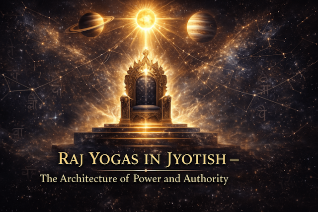 Raj Yogas in Jyotish Part 1: How Authority Power and Status Are Truly Formed -DKSCORE