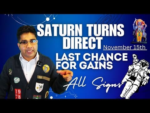 Saturn Direct 2024 on November 15th: Unveiling Astrological Impacts on Zodiac Signs -DKSCORE Saturn Direct 2024 on November 15th: Unveiling Astrological Impacts on Zodiac Signs -DKSCORE