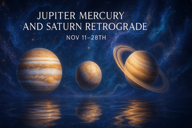 Triple Retrograde Phase: Vedic Insights on Jupiter Mercury and Saturn Retrograde – Nov 11–28th -DKSCORE