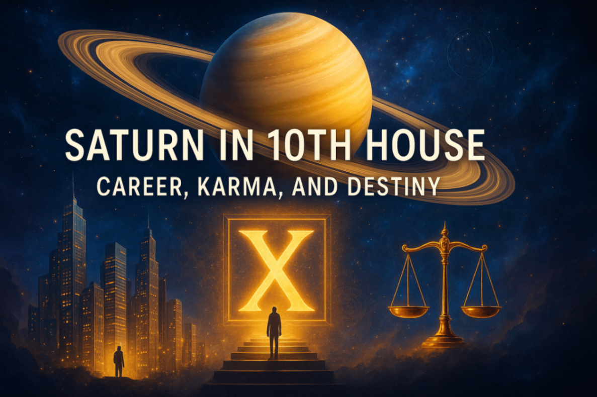 Saturn in 10th House: Vedic Astrology Insights for Career Karma and Success -DKSCORE Saturn in 10th House: Vedic Astrology Insights for Career Karma and Success -DKSCORE